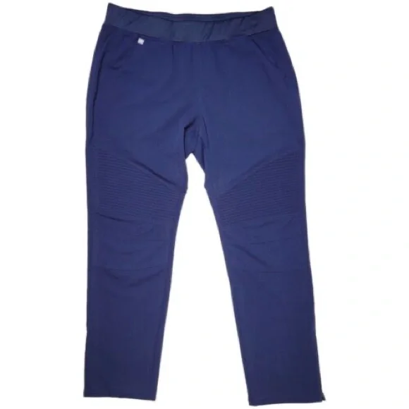 Navy Figs Technical Collection Kanye Moto Scrub Slim Fit Pants Navy - Large - Picture 2 of 4